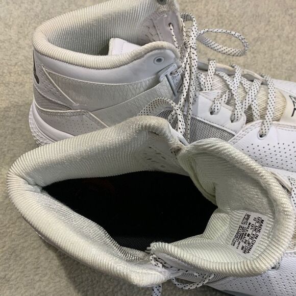 Adidas White and Black High-Top Sneakers main image 5